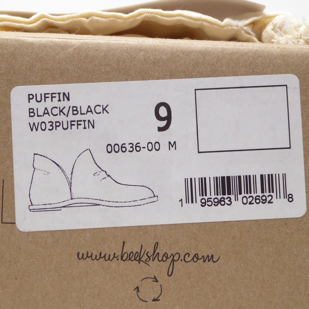NEW Beek Womens Puffin Booties Black Leather Handcrafted Size 9 - Picture 9 of 9